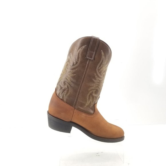 Laredo Paris 4242 Men's Brown Leather Western Cowboy Vamp Boots size 10D - Picture 7 of 12